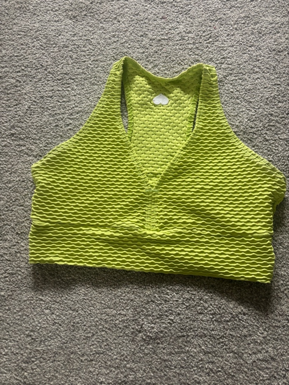 Booty by Brabants Croco Skin Racerback Top in Citrus